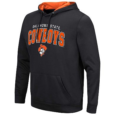 Men's Colosseum Black Oklahoma State Cowboys Resistance Pullover Hoodie