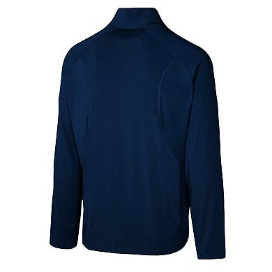 Men's Navy Dallas Cowboys Grind Iron Quarter-Zip Top