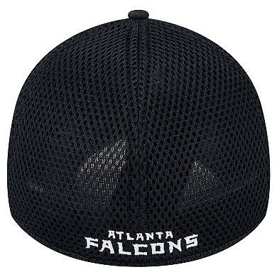Men's New Era Black Atlanta Falcons Main Neo 39THIRTY Flex Hat