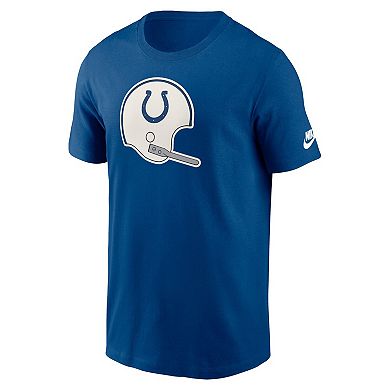Men's Nike Royal Indianapolis Colts Rewind Logo Essential T-Shirt