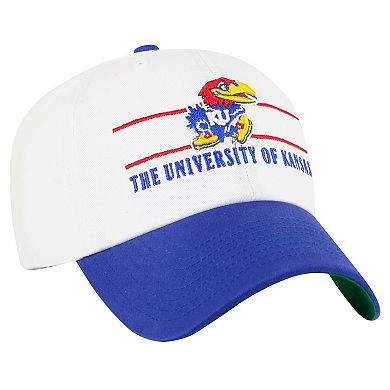 Men's '47 White Kansas Jayhawks Gridiron Clean Up Adjustable Hat