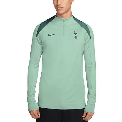 Men's Nike Green Tottenham Hotspur 2024/25 Third Strike Drill Performance Quarter-Zip Pullover Top