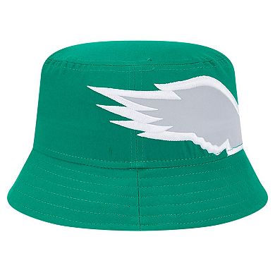 Men's New Era Kelly Green Philadelphia Eagles Helmet Bucket Hat