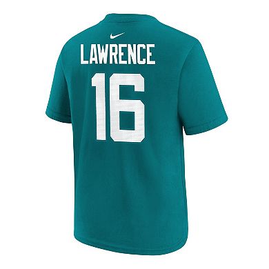 Preschool Nike Trevor Lawrence Teal Jacksonville Jaguars Player Name & Number T-Shirt