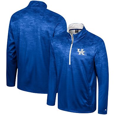 Men's Colosseum Royal Kentucky Wildcats The Machine Half-Zip Jacket
