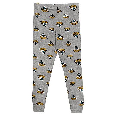 Youth Jacksonville Jaguars Long Sleeve T-Shirt and Pants Sleep Set