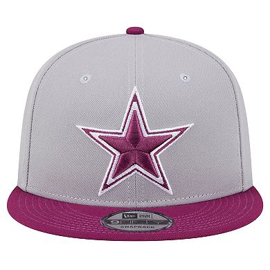 Men's New Era Gray Dallas Cowboys Two-Tone Color Pack 9FIFTY Snapback Hat