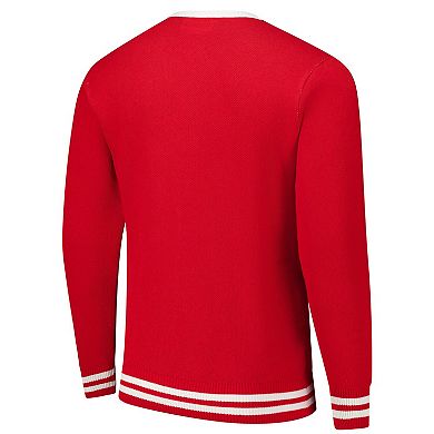 Unisex Uscape Apparel Red Wisconsin Badgers Renew Knit Vintage Pullover Sweater