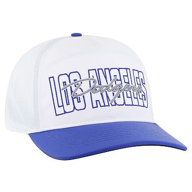 Men's '47 White Los Angeles Dodgers Lineman Hitch Adjustable Hat