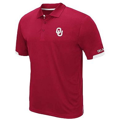 Men's Colosseum Crimson Oklahoma Sooners Big & Tall Santry Polo