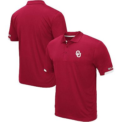 Men's Colosseum Crimson Oklahoma Sooners Big & Tall Santry Polo