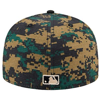 Men's New Era Black Chicago White Sox Digi Camo 59FIFTY Fitted Hat