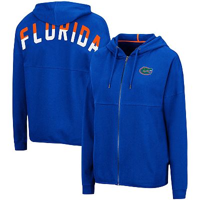 Women s Colosseum Royal Florida Gators 2 Hit Full Zip Hoodie