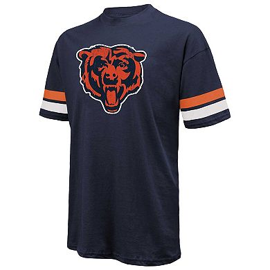 Men's Majestic Threads Caleb Williams Navy Chicago Bears Name & Number Oversize Fit T-Shirt