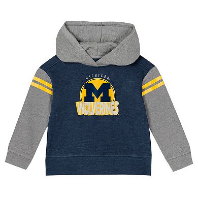Girls Juvenile Navy Michigan Wolverines Preschool Clubhouse Pullover Hoodie & Legging Set