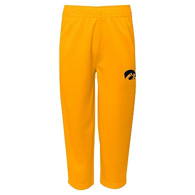 Infant Black Iowa Hawkeyes Two-Piece Red Zone Jersey & Pants Set