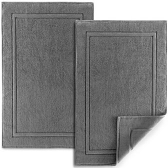 Soft & Absorbent Luxury Cotton Bath Mat (2 pc Pack)