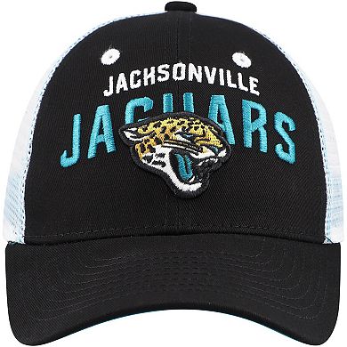 Preschool Black Jacksonville Jaguars Core Lockup Trucker Adjustable hat