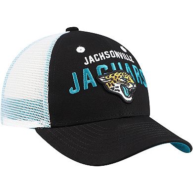 Preschool Black Jacksonville Jaguars Core Lockup Trucker Adjustable hat