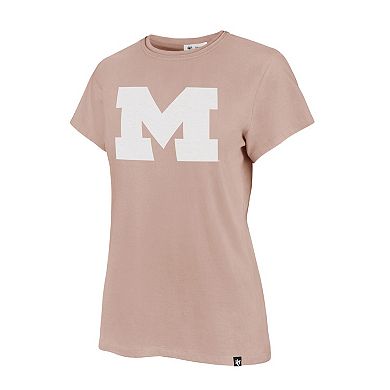 Women's '47 Pink Michigan Wolverines Premier Frankie T-Shirt