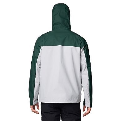Men's Columbia Green Michigan State Spartans Field Bound Omni-Tech™ Full-Zip Jacket