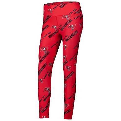 Women's Concepts Sport Red Tampa Bay Buccaneers Breakthrough Allover Print Knit Leggings