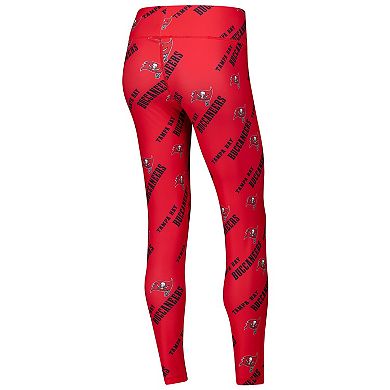 Women's Concepts Sport Red Tampa Bay Buccaneers Breakthrough Allover Print Knit Leggings