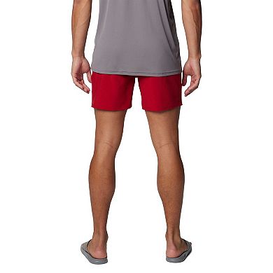 Men's Columbia Cardinal Arkansas Razorbacks PFG Terminal Roamer Omni-Shade Stretch Shorts