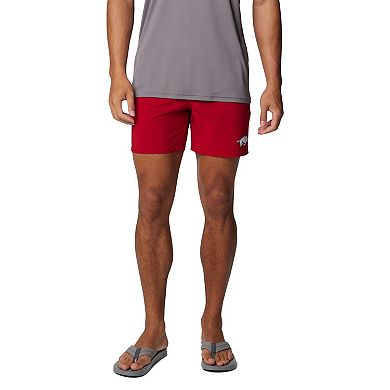 Men's Columbia Cardinal Arkansas Razorbacks PFG Terminal Roamer Omni-Shade Stretch Shorts