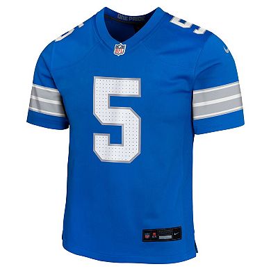 Youth Nike David Montgomery Blue Detroit Lions Team Player Game Jersey