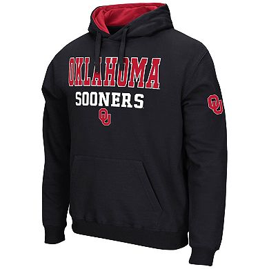 Men's Colosseum Black Oklahoma Sooners Sunrise Pullover Hoodie