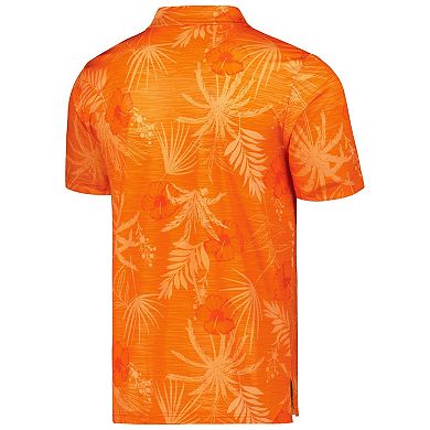 Men's Colosseum Orange Miami Hurricanes Palms Team Polo