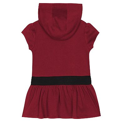 Girls Toddler Crimson Arkansas Razorbacks Team Love French Terry Hoodie Dress