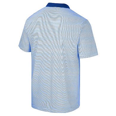 Men's Colosseum White/Royal Florida Gators Print Stripe Polo