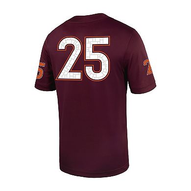 Men's Nike #25 Maroon Virginia Tech Hokies Untouchable Football Jersey