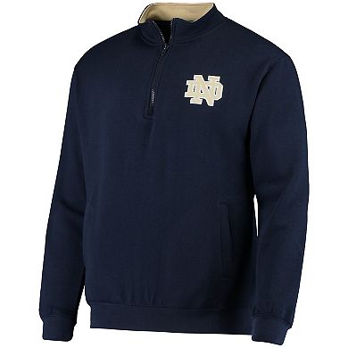 Men's Colosseum Navy Notre Dame Fighting Irish Tortugas Logo Quarter-Zip Jacket