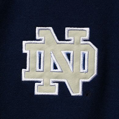 Men's Colosseum Navy Notre Dame Fighting Irish Tortugas Logo Quarter-Zip Jacket