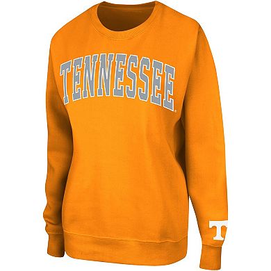 Women's Colosseum Tennessee Orange Tennessee Volunteers Campanile Pullover Sweatshirt