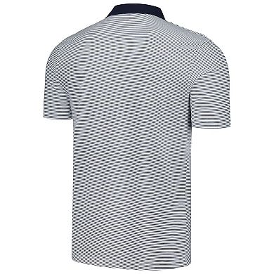 Men's Colosseum White/Navy Notre Dame Fighting Irish Print Stripe Polo