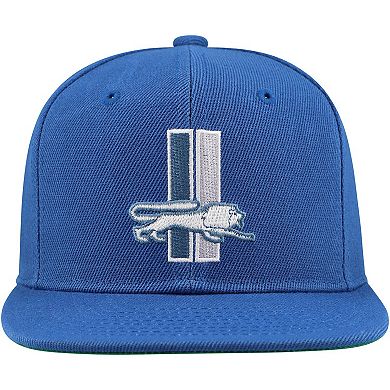 Youth Mitchell & Ness Blue Detroit Lions Gridiron Classics Ground Snapback Hat