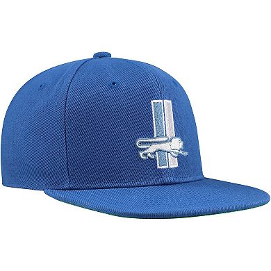 Youth Mitchell & Ness Blue Detroit Lions Gridiron Classics Ground Snapback Hat