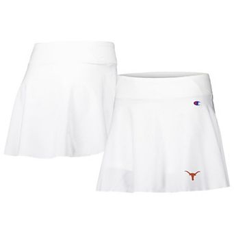 Women's Champion White Texas Longhorns Tailgate Soft Touch Skort