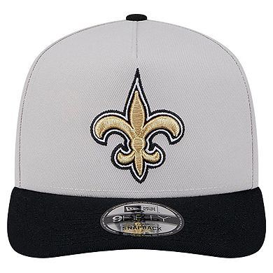 Men's New Era Stone New Orleans Saints Decent 9FIFTY A-Frame Snapback Hat
