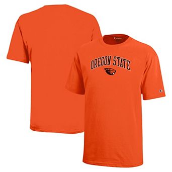 Youth Champion Orange Oregon State Beavers Arch Over Logo T-Shirt