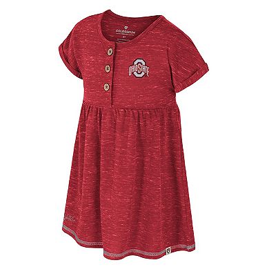 Girls Toddler Colosseum Scarlet Ohio State Buckeyes Fleet Dress