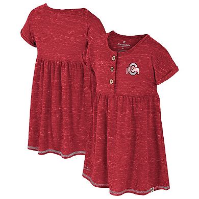 Girls Toddler Colosseum Scarlet Ohio State Buckeyes Fleet Dress