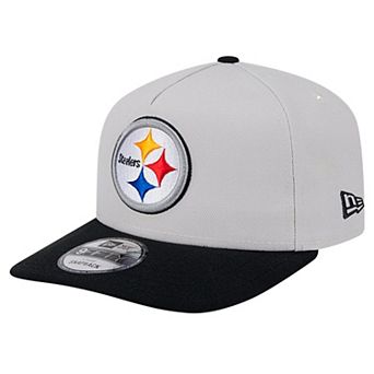 Men's New Era Stone Pittsburgh Steelers Decent 9FIFTY A-Frame Snapback Hat