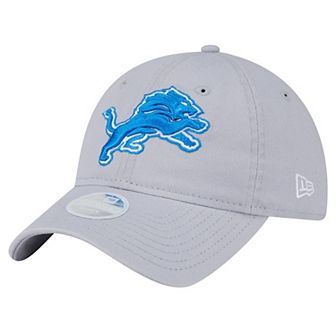 Women's New Era Silver Detroit Lions Main Core Classic 2.0 9TWENTY Adjustable Hat