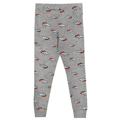 Youth Denver Broncos Long Sleeve T-Shirt and Pants Sleep Set