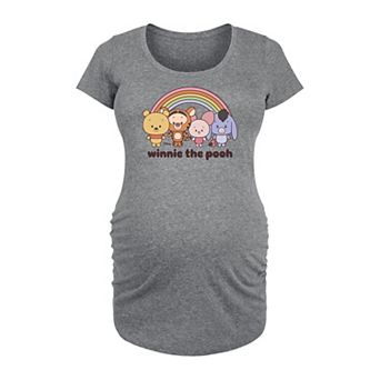 Disney's Winnie The Pooh Maternity Rainbow Graphic Tee